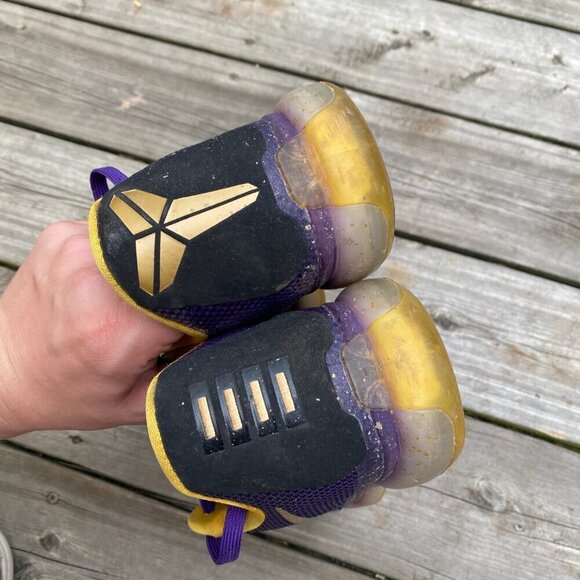 RARE 2015 Nike Kobe 10 Low Nike ID Lakers Size 10 'Iroquois' - Picture 3 of 9